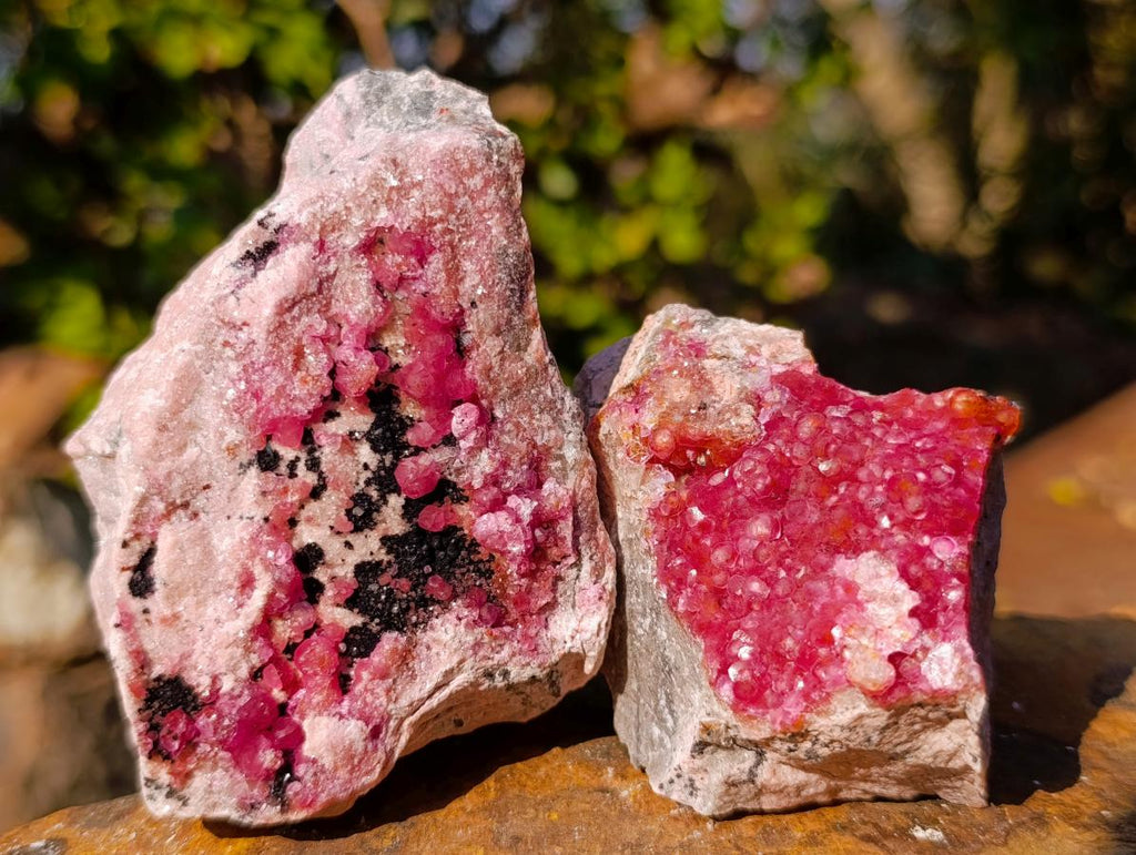 Natural Spherocobaltite Specimens with Heterogenite x 6 From Musonoi Mine, Congo - Toprock Gemstones and Minerals 