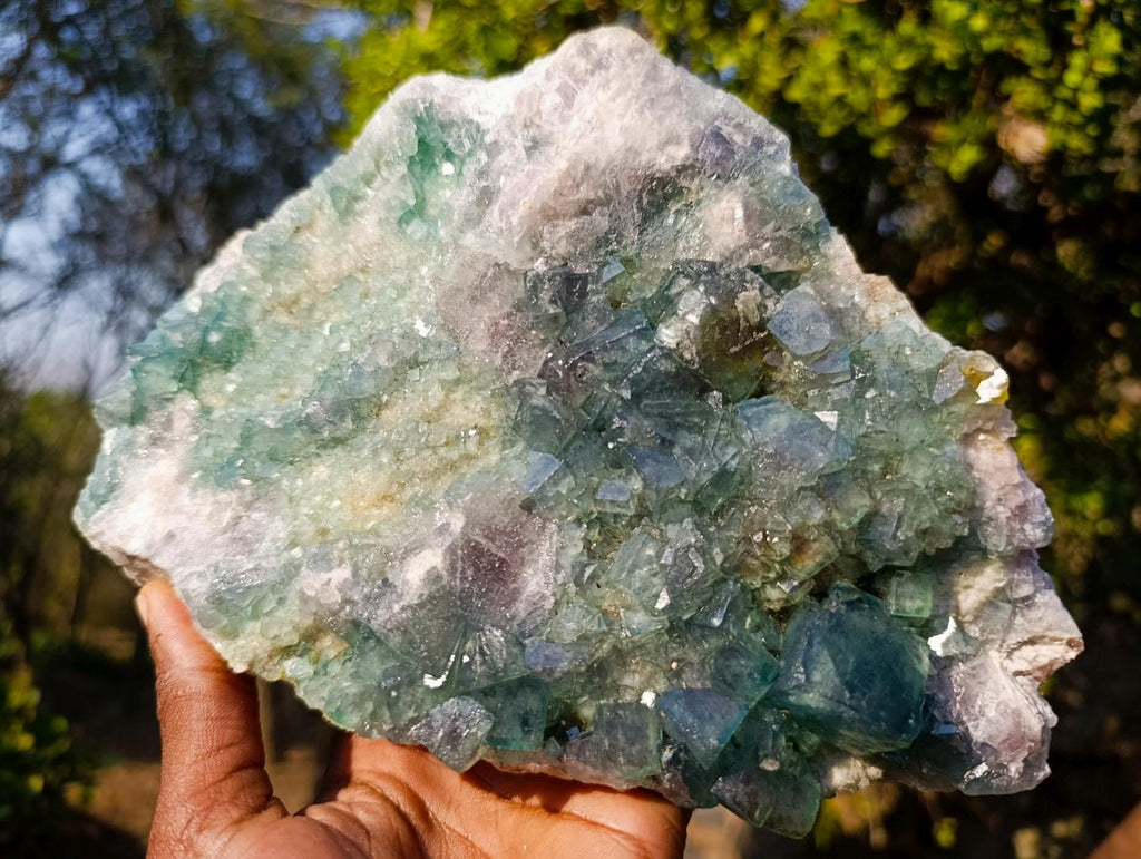 Natural Large Green Cubic Fluorite Specimen x 1 From Mandrosonoro, Madagascar - Toprock Gemstones and Minerals 