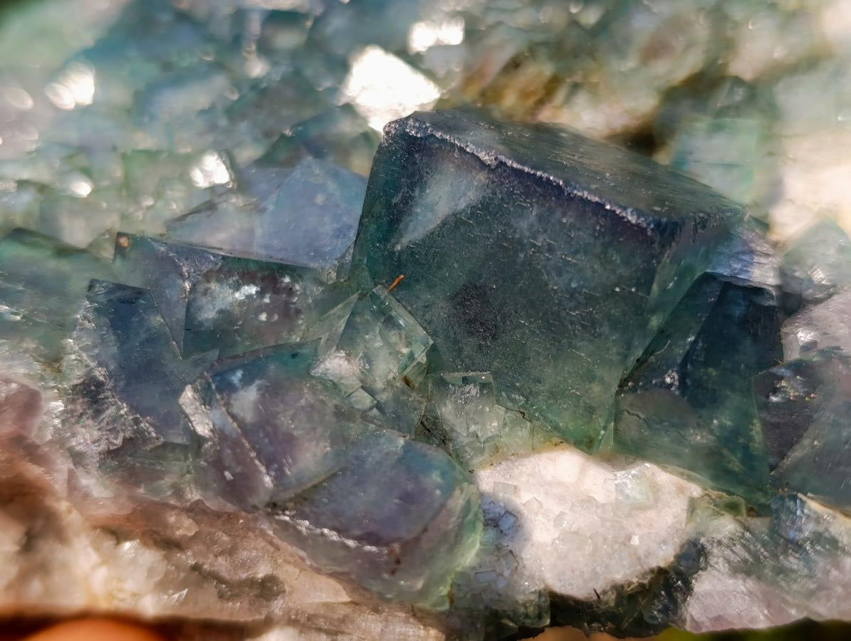 Natural Large Green Cubic Fluorite Specimen x 1 From Mandrosonoro, Madagascar - Toprock Gemstones and Minerals 