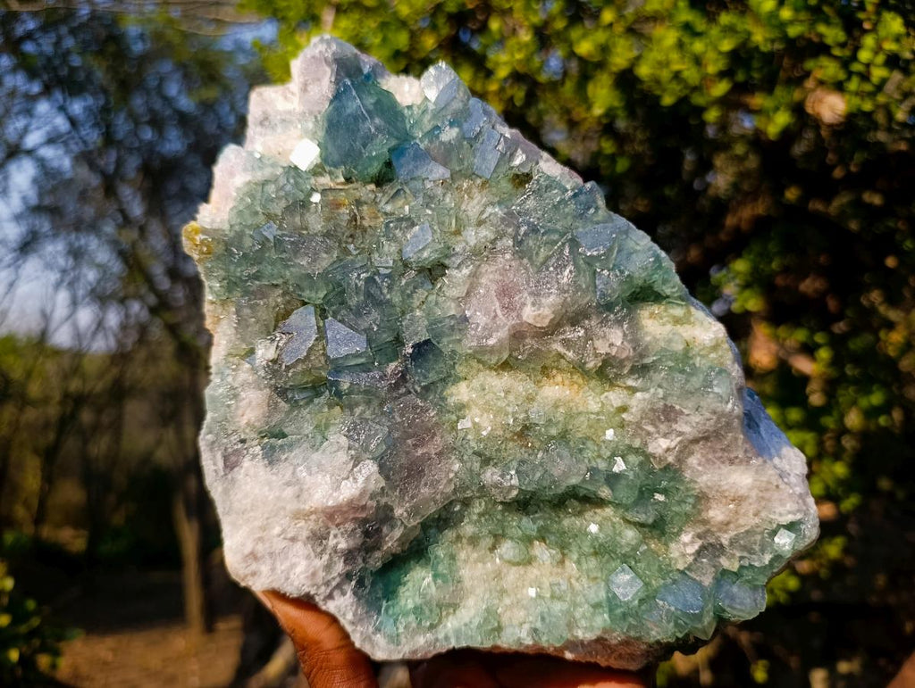Natural Large Green Cubic Fluorite Specimen x 1 From Mandrosonoro, Madagascar - Toprock Gemstones and Minerals 