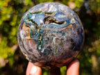 Polished and Natural Ocean Jasper Spheres x 2 From Northwest Coast, Madagascar - Toprock Gemstones and Minerals 