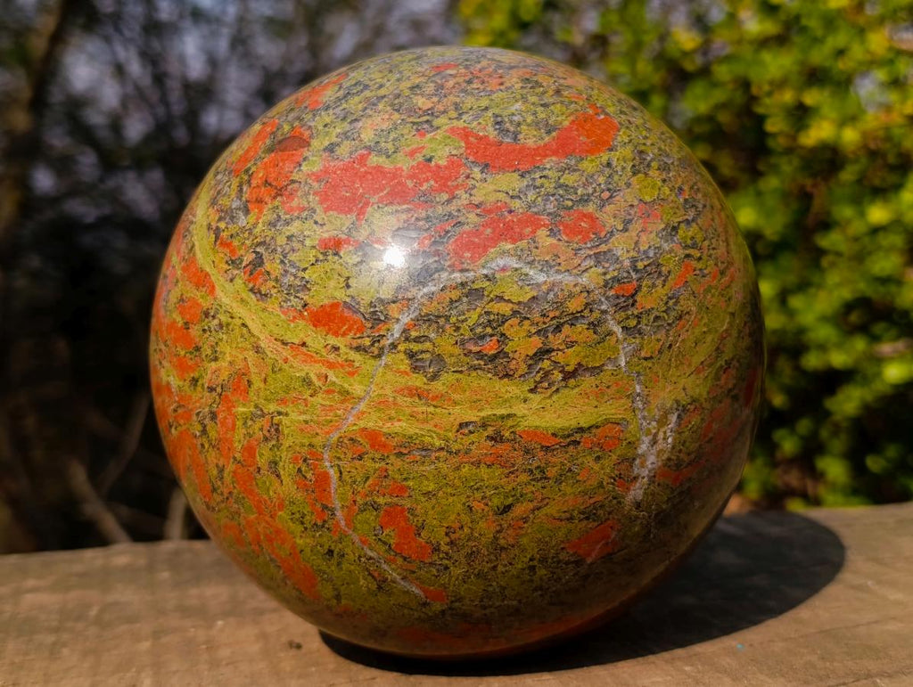 Polished XL Unakite Sphere x 1 From Messina, South Africa - Toprock Gemstones and Minerals 