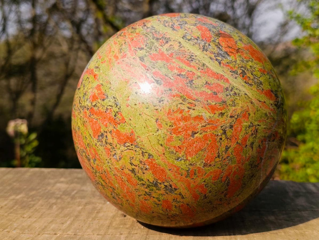 Polished XL Unakite Sphere x 1 From Messina, South Africa - Toprock Gemstones and Minerals 