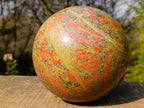 Polished XL Unakite Sphere x 1 From Messina, South Africa - Toprock Gemstones and Minerals 