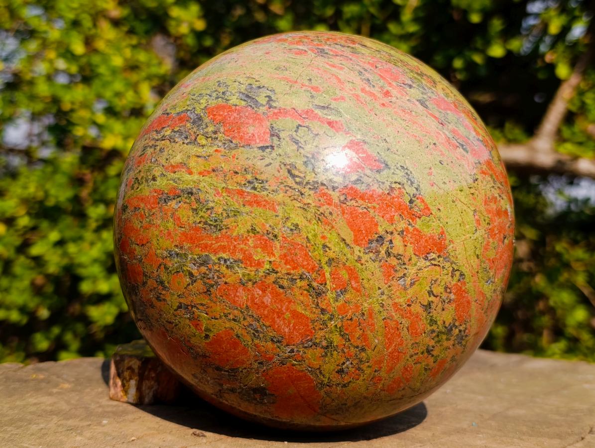 Polished XL Unakite Sphere x 1 From Messina, South Africa - Toprock Gemstones and Minerals 