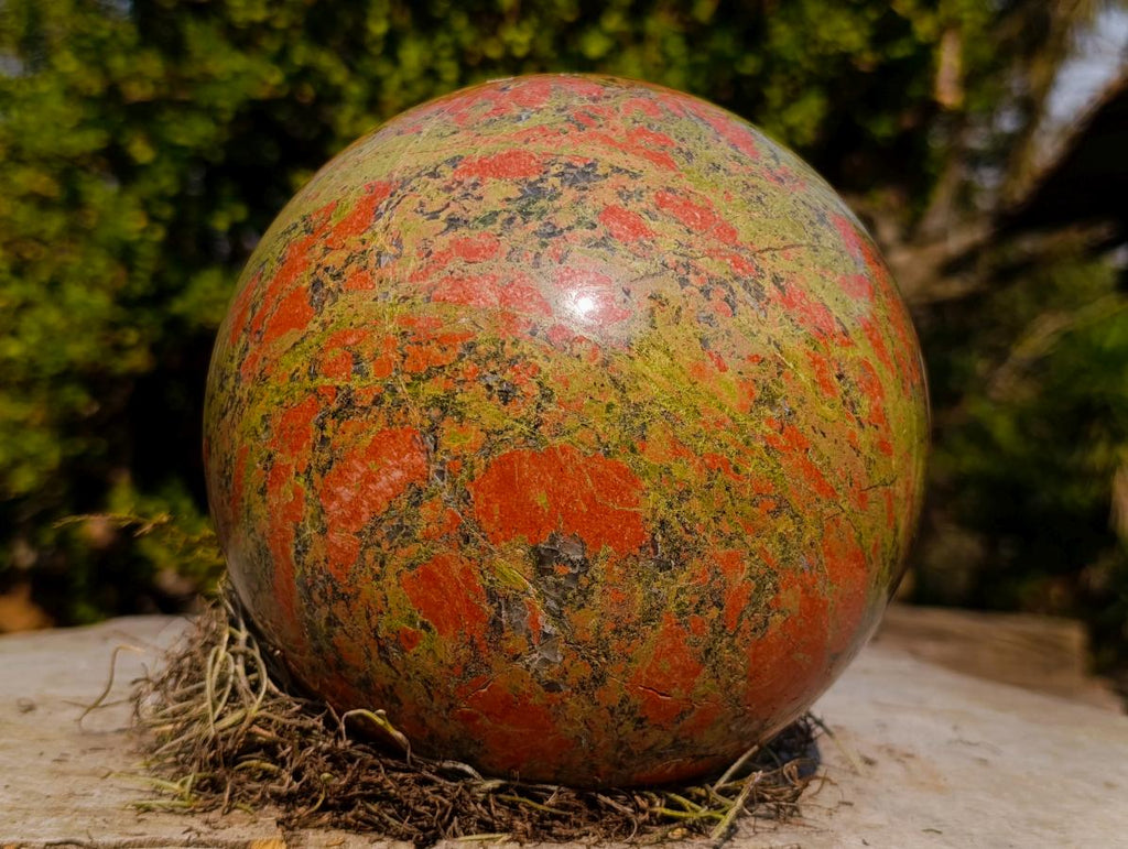 Polished XL Unakite Sphere x 1 From Messina, South Africa - Toprock Gemstones and Minerals 