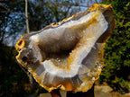 Natural Large Agate Geode with Crystalline Centres x 2 From Maintirano, Madagascar - Toprock Gemstones and Minerals 