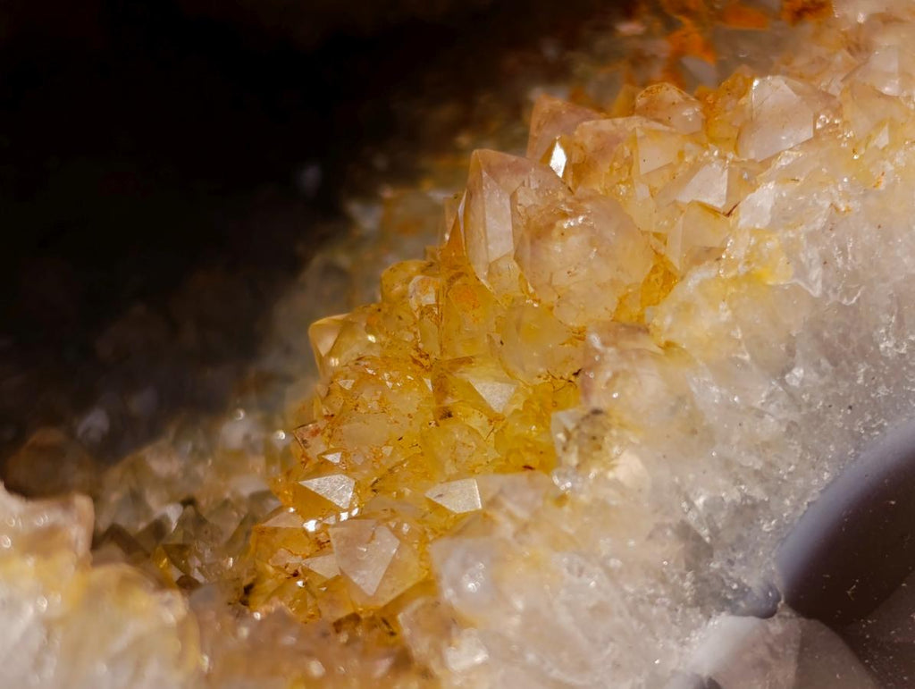 Natural Large Agate Geode with Crystalline Centres x 2 From Maintirano, Madagascar - Toprock Gemstones and Minerals 