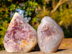 Polished and Natural Agate Amethyst Geodes x 3 From Maintirano, Madagascar