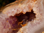 Polished and Natural Agate Amethyst Geodes x 3 From Maintirano, Madagascar