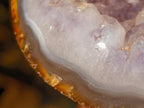 Polished and Natural Agate Amethyst Geodes x 3 From Maintirano, Madagascar