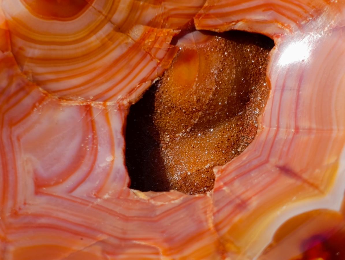 Polished and Natural Carnelian Agate Gemstone Bowls x 4 From Madagascar