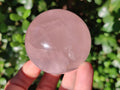 Polished Gemmy Star Rose Quartz Spheres x 6 From Ambatondrazaka, Madagascar - Toprock Gemstones and Minerals 