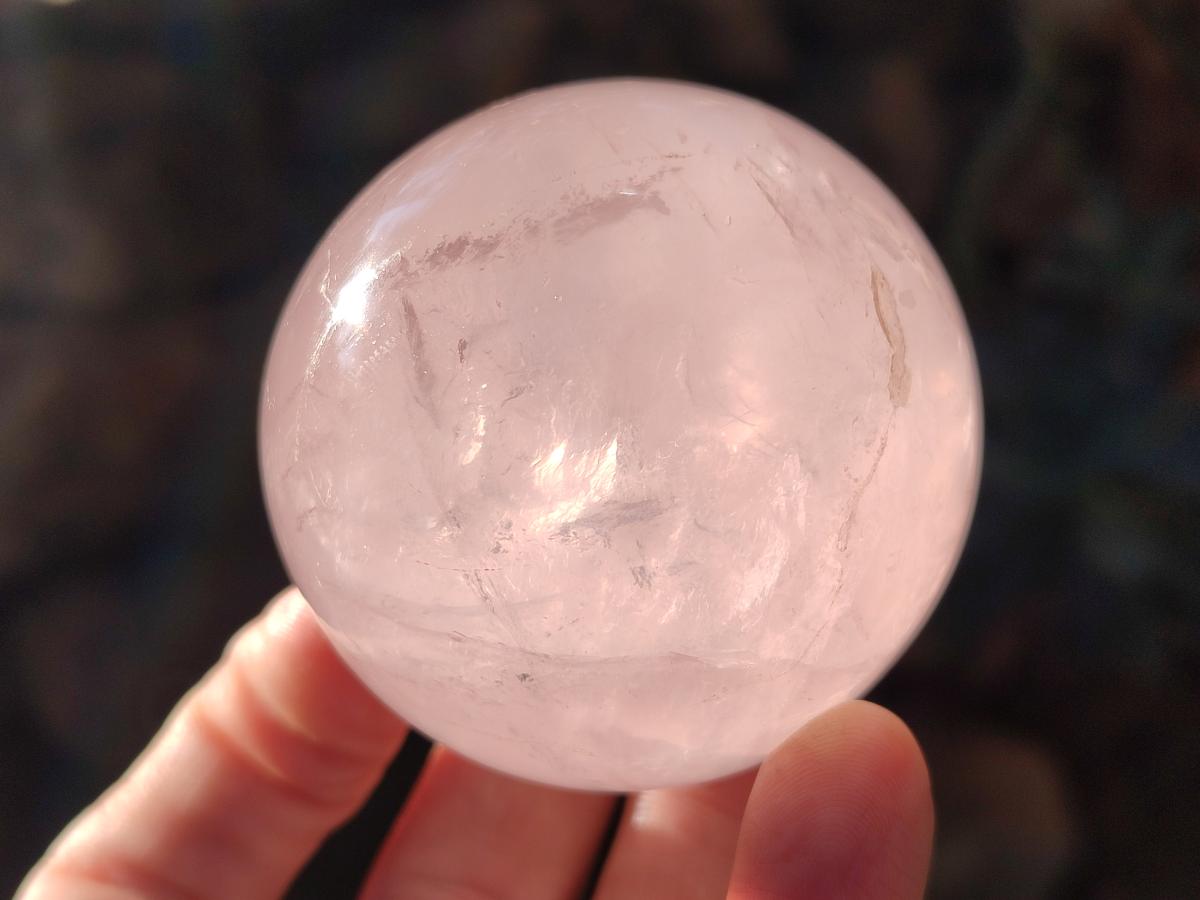Polished Gemmy Star Rose Quartz Spheres x 6 From Ambatondrazaka, Madagascar - Toprock Gemstones and Minerals 