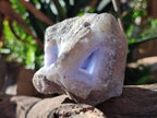 Natural Blue Lace Agate Geode Specimens x 6 From Nsanje, Malawi - Toprock Gemstones and Minerals 