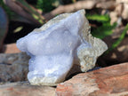 Natural Blue Lace Agate Geode Specimens x 6 From Nsanje, Malawi - Toprock Gemstones and Minerals 