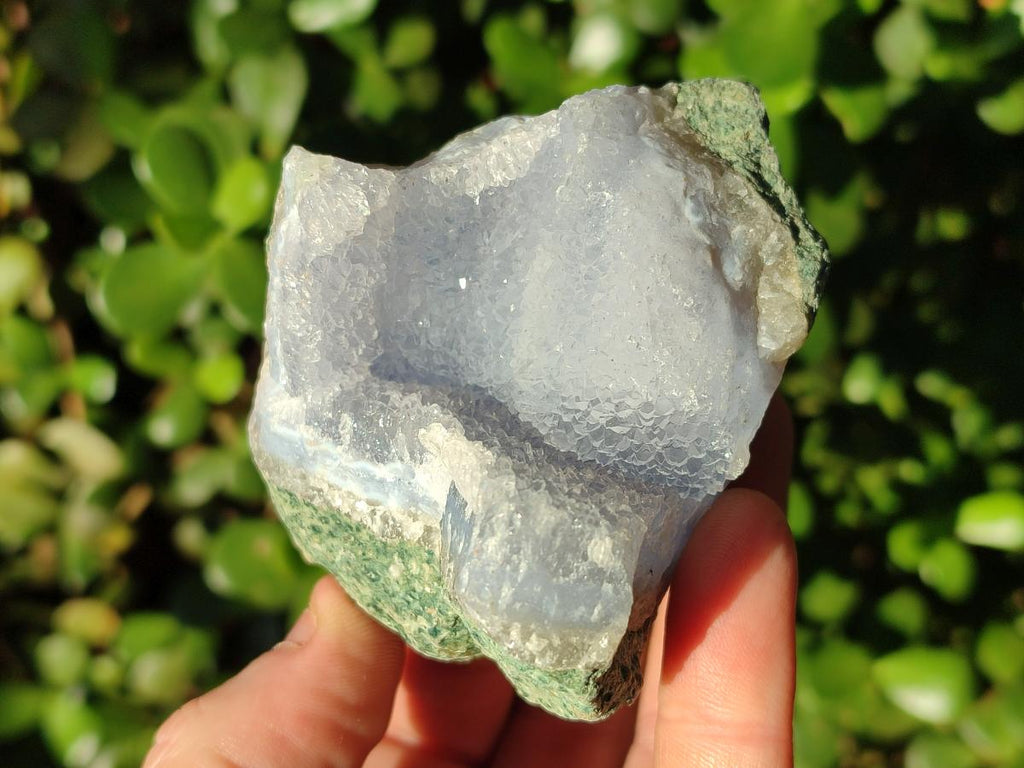 Natural Blue Lace Agate Geode Specimens x 6 From Nsanje, Malawi - Toprock Gemstones and Minerals 