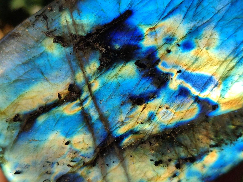 Polished Labradorite Standing Display Pieces x 3 From Madagascar - Toprock Gemstones and Minerals 