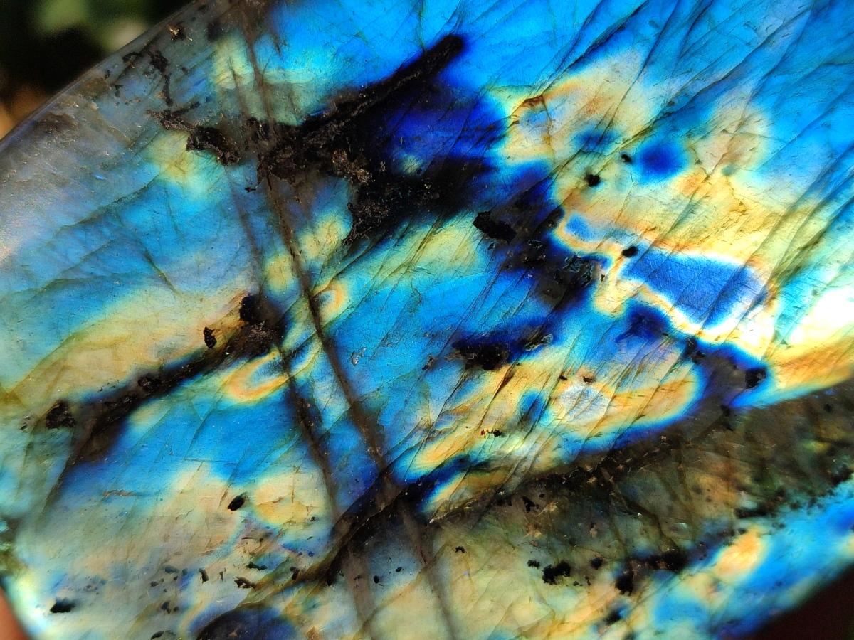 Polished Labradorite Standing Display Pieces x 3 From Madagascar - Toprock Gemstones and Minerals 