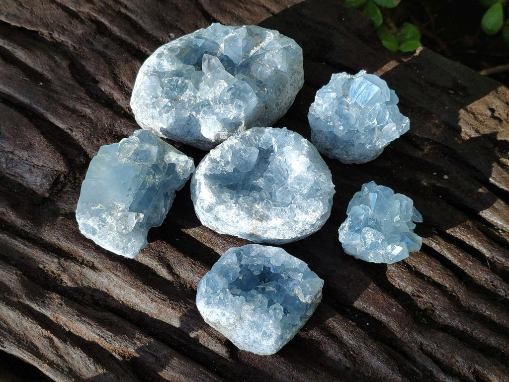 Natural Blue Celestite Specimens x 47 From Sakoany, Madagascar - Toprock Gemstones and Minerals 