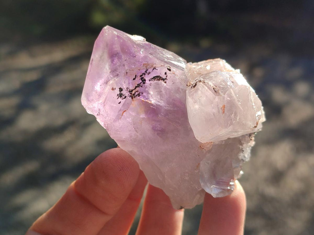 Natural Jacaranda Amethyst Clusters x 6 From Mumbwa, Zambia - Toprock Gemstones and Minerals 