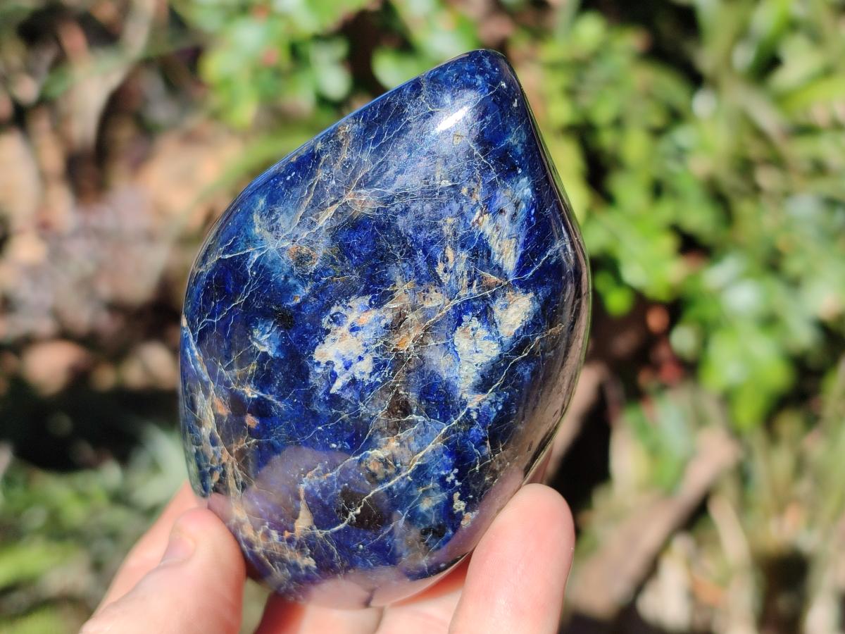 Polished Dumortierite Standing Display Pieces x 2 From Madagascar - Toprock Gemstones and Minerals 