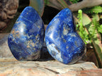 Polished Dumortierite Standing Display Pieces x 2 From Madagascar - Toprock Gemstones and Minerals 
