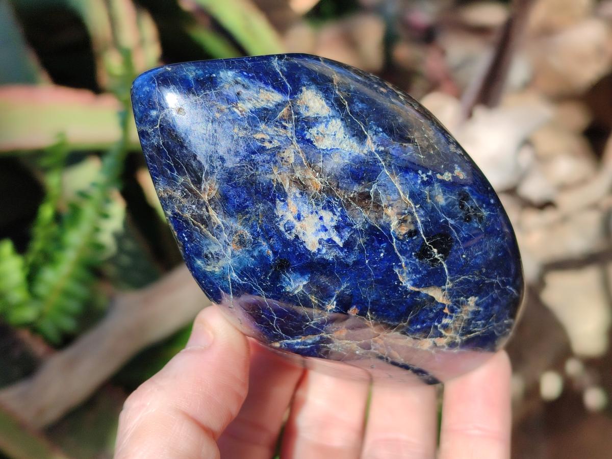 Polished Dumortierite Standing Display Pieces x 2 From Madagascar - Toprock Gemstones and Minerals 