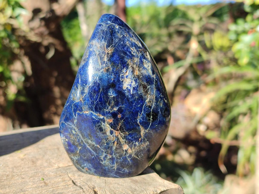 Polished Dumortierite Standing Display Pieces x 2 From Madagascar - Toprock Gemstones and Minerals 
