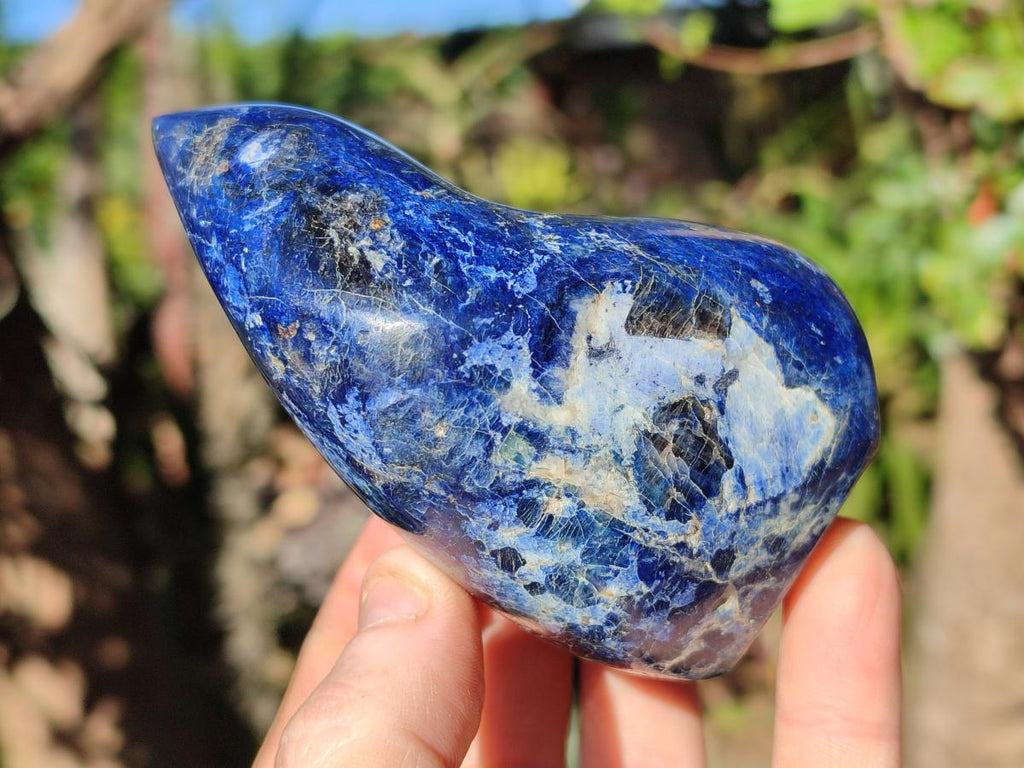 Polished Dumortierite Standing Display Pieces x 2 From Madagascar - Toprock Gemstones and Minerals 