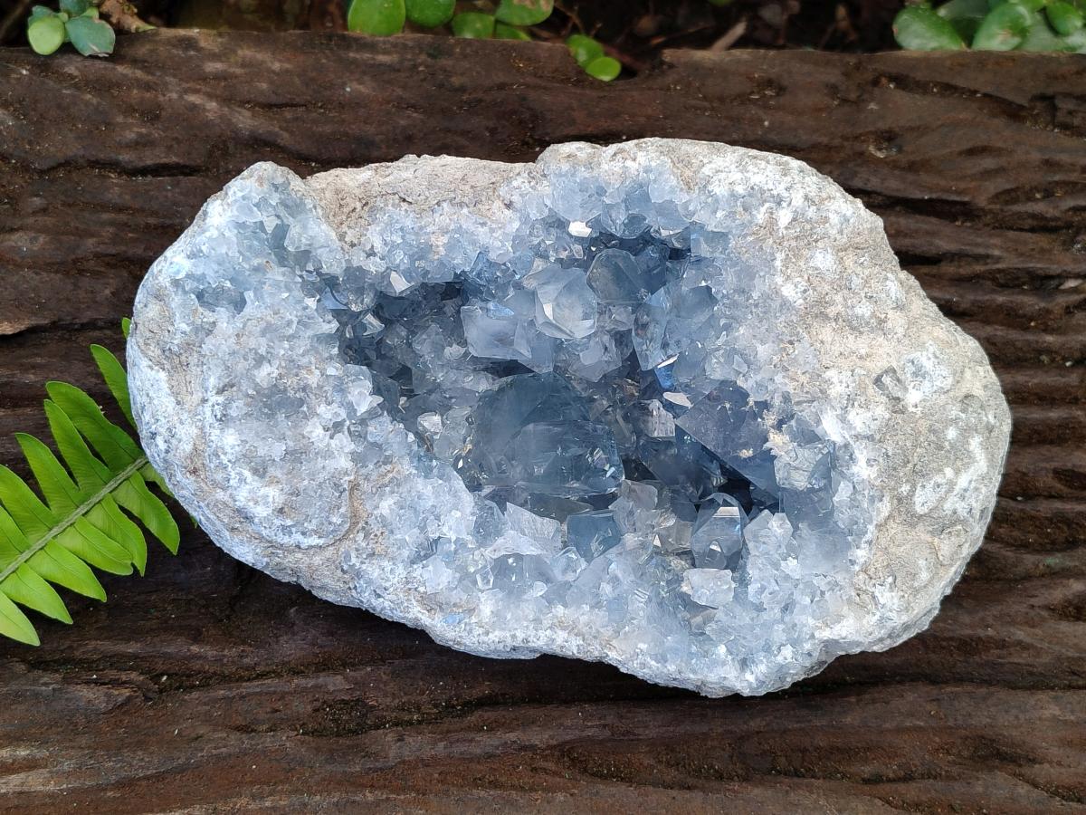 Natural Large Blue Celestite Geode Specimen x 1 From Sakoany, Madagascar