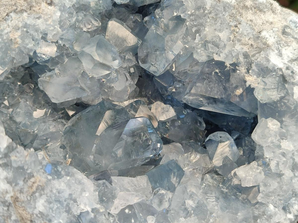 Natural Large Blue Celestite Geode Specimen x 1 From Sakoany, Madagascar