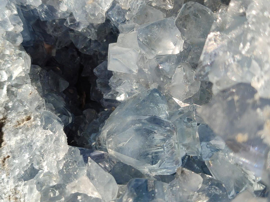 Natural Large Blue Celestite Geode Specimen x 1 From Sakoany, Madagascar