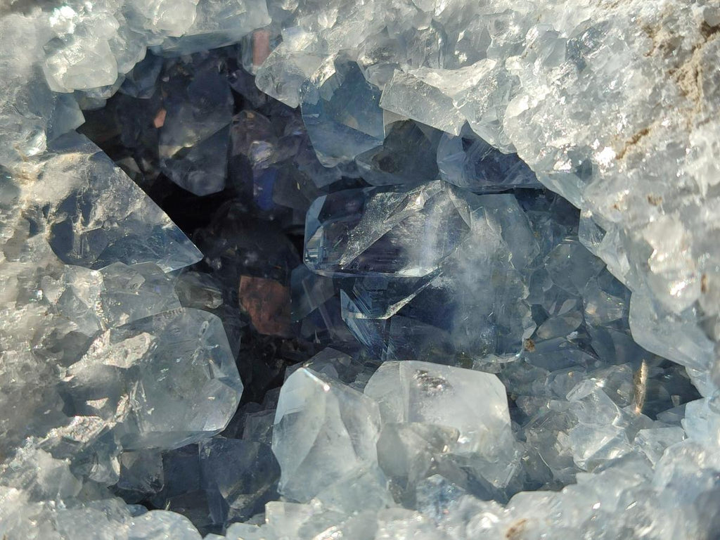 Natural Large Blue Celestite Geode Specimen x 1 From Sakoany, Madagascar