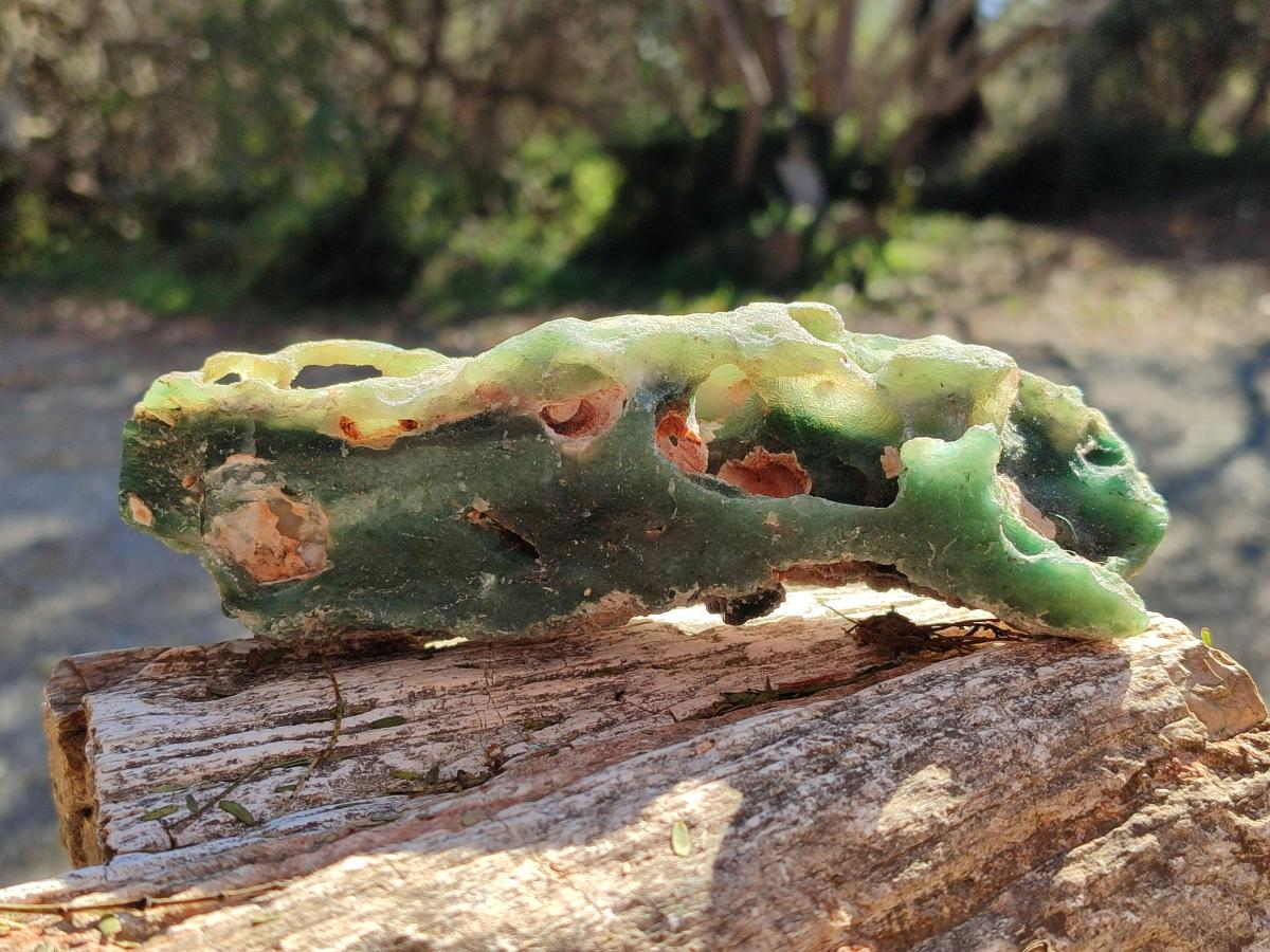 Natural Mtorolite Chrysoprase Cutting Material x 4 From Mutorashanga, Zimbabwe