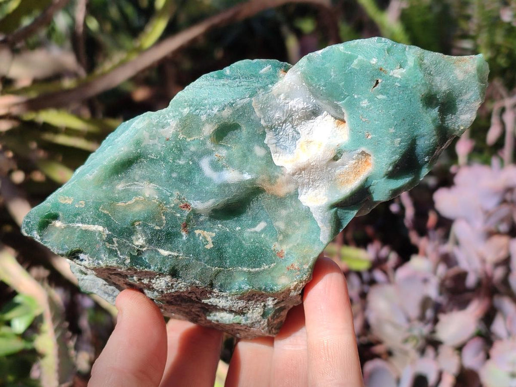 Natural Mtorolite Chrysoprase Cutting Material x 4 From Mutorashanga, Zimbabwe