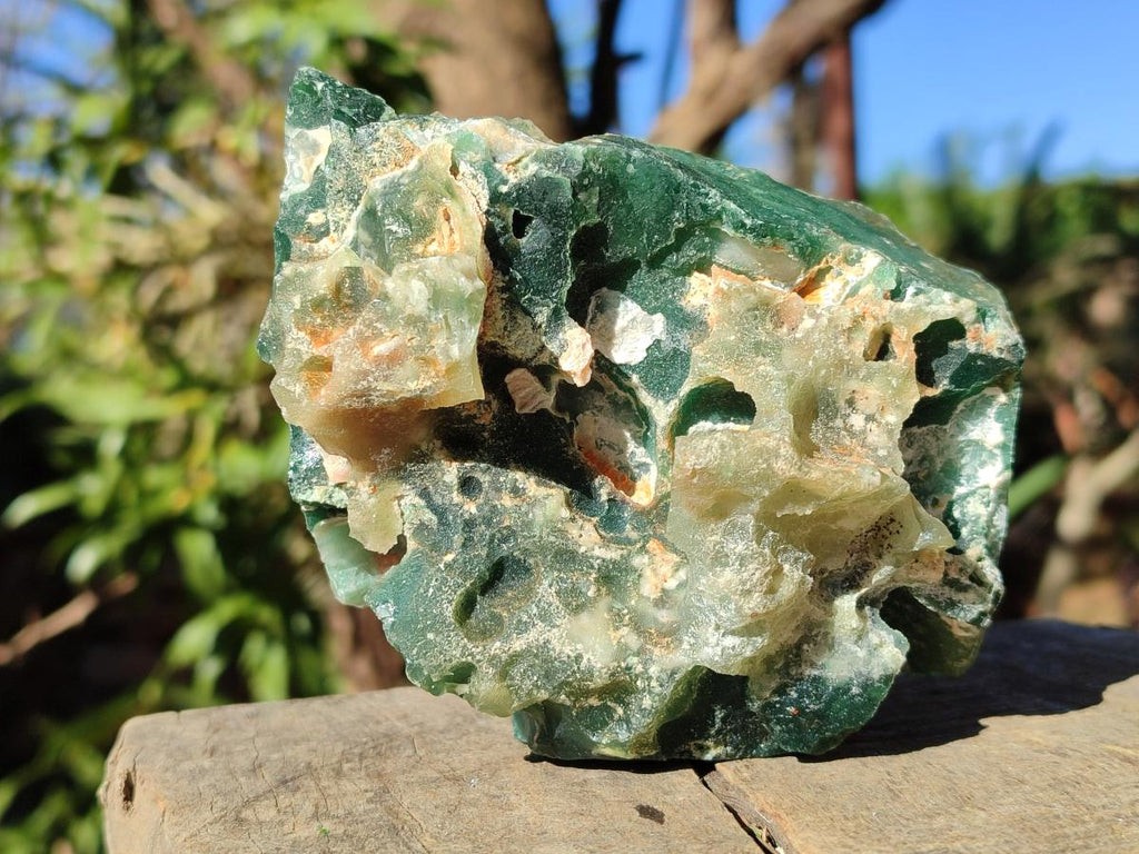 Natural Mtorolite Chrysoprase Cutting Material x 4 From Mutorashanga, Zimbabwe