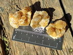 Natural Golden Limonite Quartz Crystal Clusters x 35 From Solwezi, Zambia