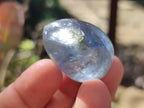 Polished Blue Celestite Free Forms x 35 From Sakoany, Madagascar
