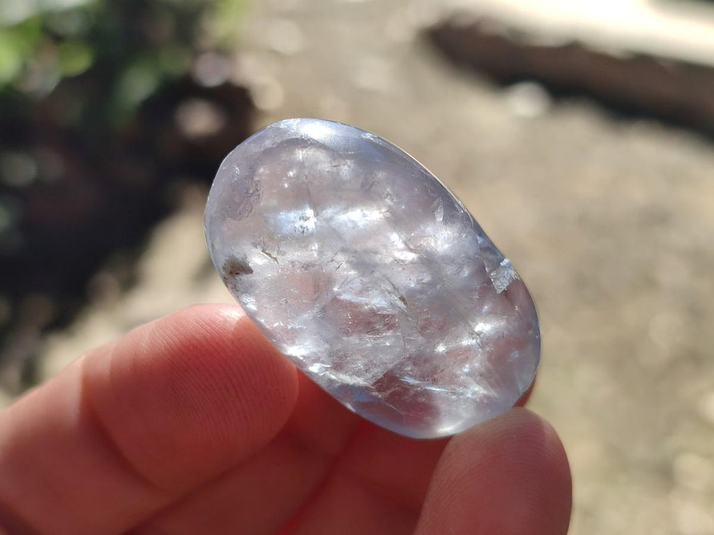 Polished Blue Celestite Free Forms x 35 From Sakoany, Madagascar