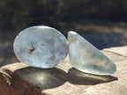 Polished Blue Celestite Free Forms x 35 From Sakoany, Madagascar