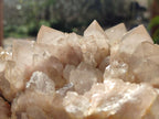 Natural Large Cascading White Phantom Smokey Luena Quartz Cluster x 1 From Luena, Congo