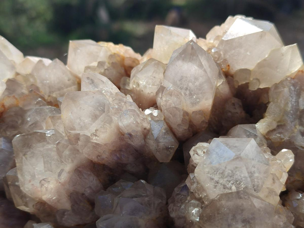 Natural Large Cascading White Phantom Smokey Luena Quartz Cluster x 1 From Luena, Congo