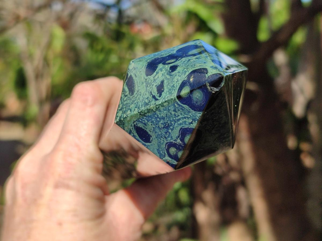 Polished Stromatolite "Kambamba Jasper" Display Crystals x 2 From Katsepy, Madagascar