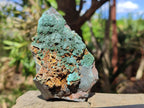Natural Crystalline Libethenite Specimens on Dolomite Matrix x 4 From Shituru, Congo