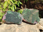 Natural Crystalline Libethenite Specimens on Dolomite Matrix x 4 From Shituru, Congo