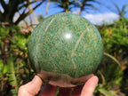 Polished Large Verdite Sphere x 1 From Barberton, South Africa