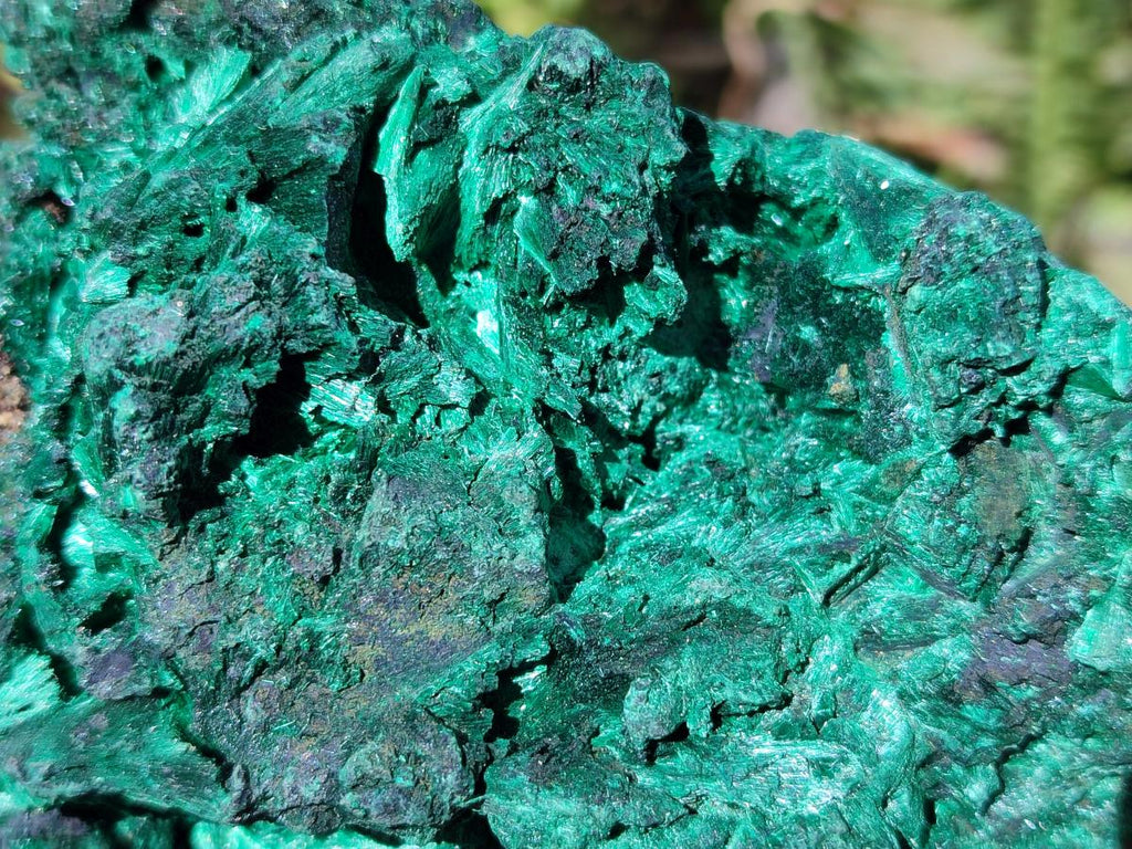 Natural Silky Malachite Cabinet Size Specimens x 2 From Kasompe, Congo