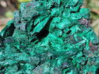 Natural Silky Malachite Cabinet Size Specimens x 2 From Kasompe, Congo