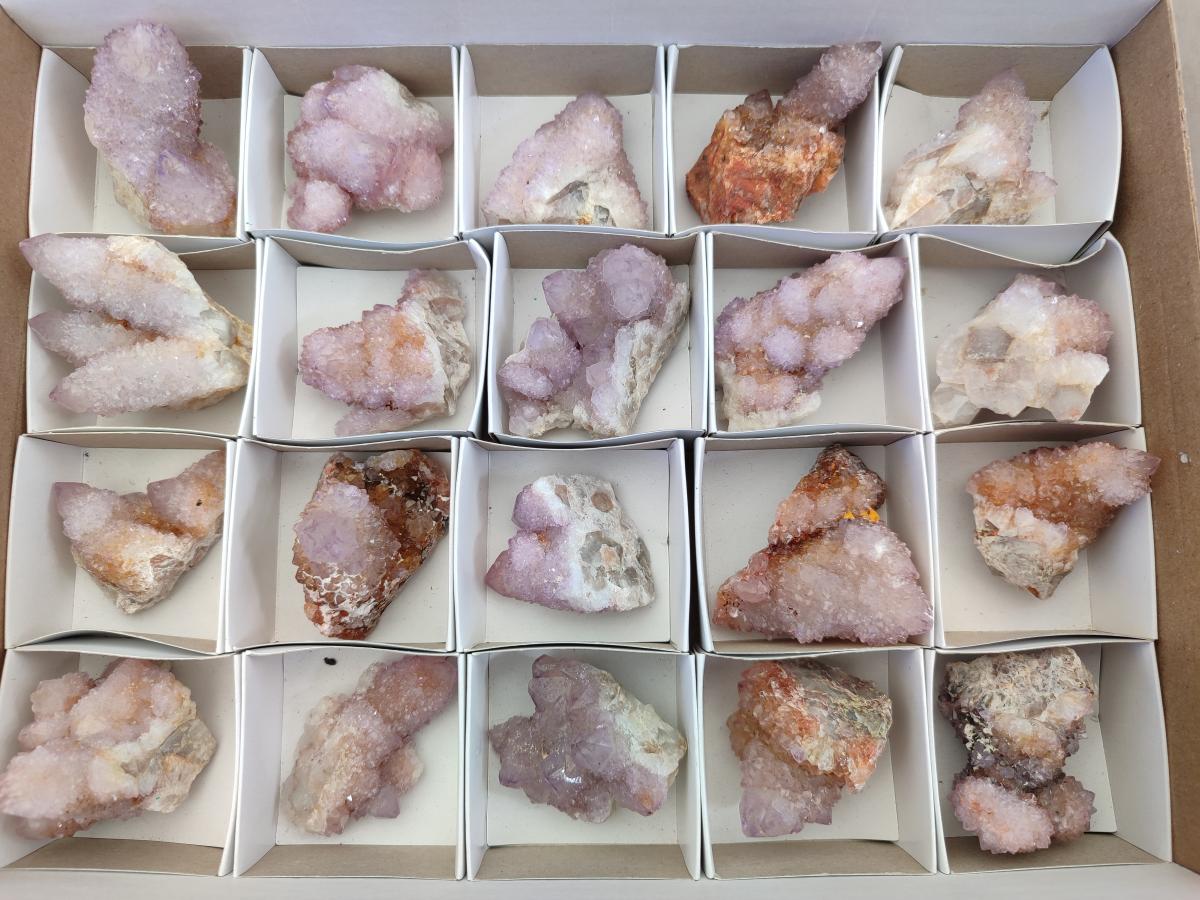 Natural Spirit Amethyst Clusters x 20 From Boekenhouthoek, South Africa